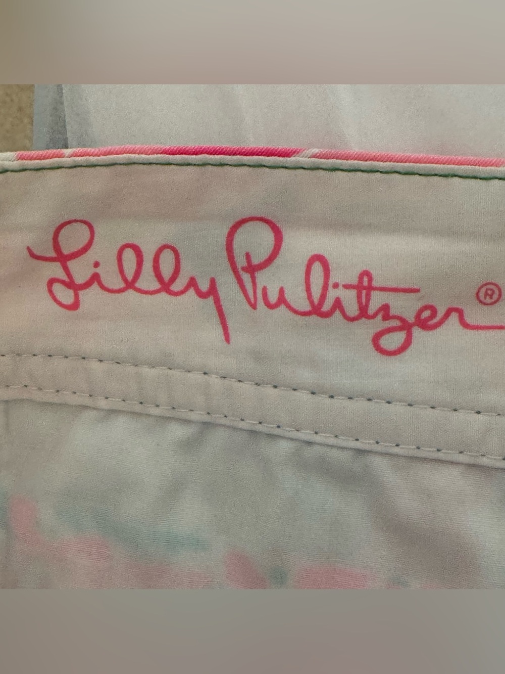 Lilly Pulitzer Let’s Cha Cha Callahan Cotton Shorts Sz 12 Colorful Summer Preppy - Picture 4 of 5
